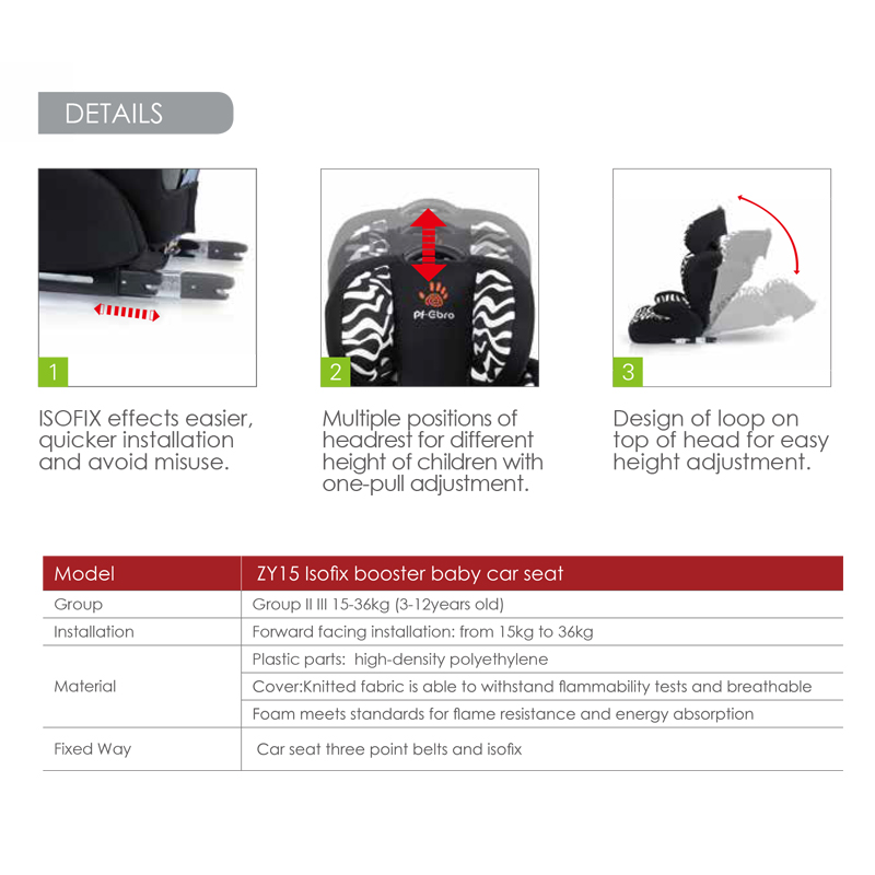 ZY15->>Safety seat